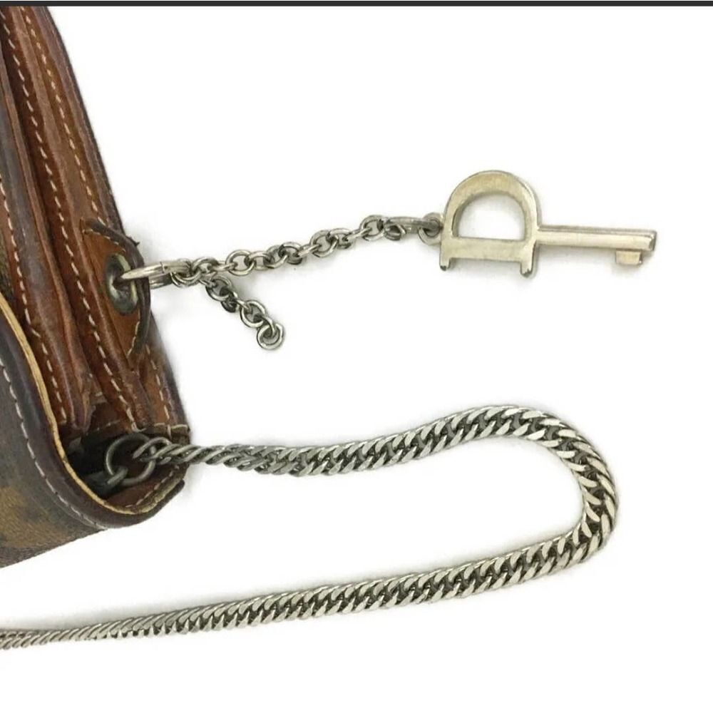 Christian Dior Trotter Canvas Leather Chain Long Bifold Wallet /1A5283 - Picture 4 of 8